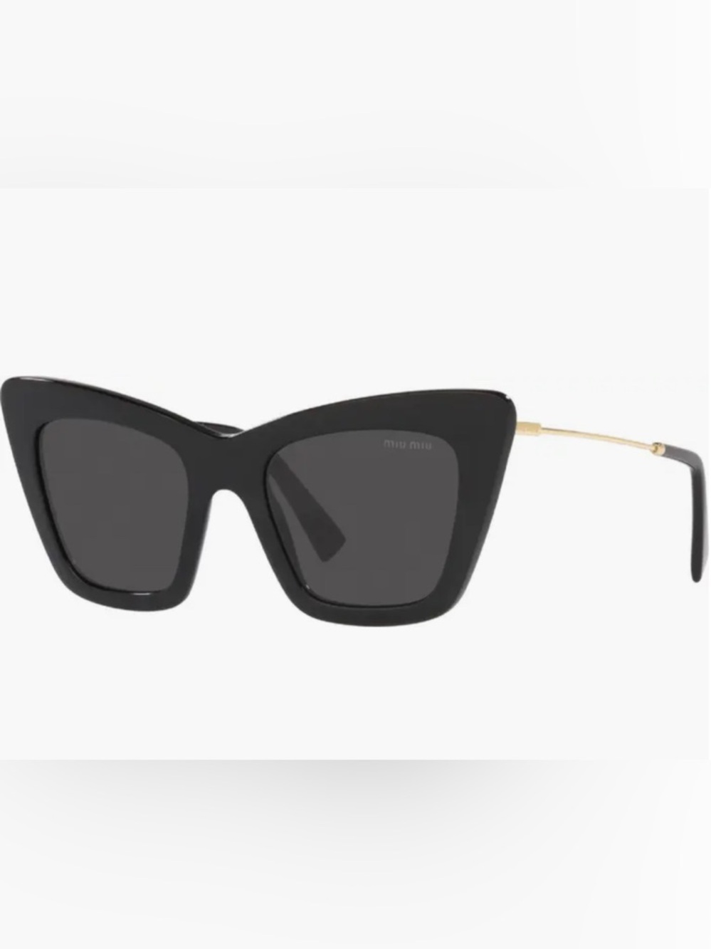 Miu Miu Black Cat-Eye Women's Sunglasses